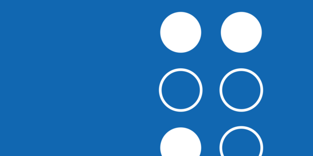 Ein blaues Bild mit weißen Kreisen als Blog-Beitragsbild